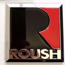Ford Mustang Roush Metal 2.75" Square R Fender 7x7 CM Badge Emblem US Seller
