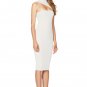 White DAZZLING Sleeveless SLIT SLINKY Midi DRESS Sexy Party Skirt Bodycon Sling