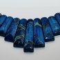 Deep Blue Sea Sediment Turquoise CABOCHON 11 PCS Beads Set Imperial Jasper Cab