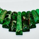 Deep Green Sea Sediment Turquoise CABOCHON 11 PCS Beads Set Imperial Jasper Deep Green Sea Sediment Turquoise CABOCHON 11 PCS Beads Set Imperial Jasper