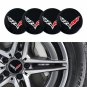 Four New 56MM Corvette WHEEL CAP DECALS EMBLEMS 2.20 INCH
