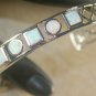 Silver Elegant White Fire Opal Multi Stones Bracelet Cuff
