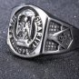 Master Masonic Ring Silver Freemason Square Jewelry Size 7-13