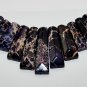 Deep Purple Sediment Turquoise CABOCHON 11PCS Beads Set Imperial Jasper Necklace