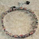 Silver Elegant Orange Fire Opal Oval Bracelet Woman Gift