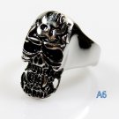 Ed Hardy Gothic Skull Vintage Silver Biker Punk Hiphop Cocktail Party Ring Ed Hardy Gothic Skull Vintage Silver Biker Punk Hiphop Cocktail Party Ring