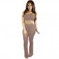 2 Pcs Sexy Coffee Brown Boob Tube Top HALTER FIT Strapless  Bell-bottom Trousers