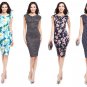 Blue & White Printing Polka-dot Dresses Pencil Skirts Dress Strapless Sundress