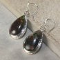 Handmade Sea Sediment Imperial Jasper Copper Turquoise Silver Earrings E01-10