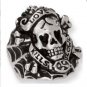 Ed Hardy Love Kills Slowly Skull Ring Silver Biker Gothic Punk Ring Size 12