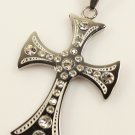Fashion Stainless Steel 316L Silver Tone  Cross Pendant Necklace USA Seller