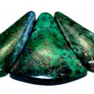 Chrosocolla Jasper Sea Sediment Turquoise CABOCHON 3 PCS Beads Set Imperial Cabs