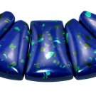 Azurite Malachite Sediment Turquoise CABOCHON 5PCS Beads Set Imperial Jasper Cab
