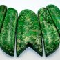 Deep Green Sea Sediment Turquoise CABOCHON 5 PCS Beads Set Imperial Jasper Cabs