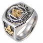 Master Masonic Ring Silver Freemason Compass Square Jewelry Size 7-13