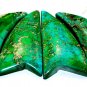 New Deep Green Sea Sediment Turquoise CABOCHON 4 PCS Beads Set Imperial Jasper