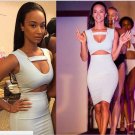 Hot WHITE HALTER Skirt MIdi Dress Evening Party Club Sleeveless Sling Sundress Hot WHITE HALTER Skirt MIdi Dress Evening Party Club Sleeveless Sling Sundress