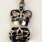 New Stainless Steel 316L Silver Black Pirlate Skull Square Pendant Necklace USA New Stainless Steel 316L Silver Black Pirlate Skull Square Pendant Necklace USA