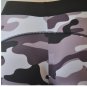 Printed Gray Stretch Dance Exercise Activewear Long Bottom Yoga Pants Leggings