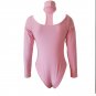 Pink Long Sleeve HALTER FIT Jumperskirt Dress Evening Sling Jumpsuit Sundress