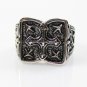 Gothic Skull Vintage Antique Silver Biker Punk Hiphop Cocktail Party Ring