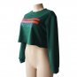 Green Casual Round Neck Sweater Long Sleeve Jacket Coat Outwear Tops T-Shirts
