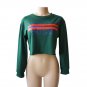 Green Casual Round Neck Sweater Long Sleeve Jacket Coat Outwear Tops T-Shirts