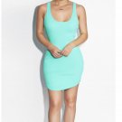 Low Curve Green HALTER Jumperskirt Evening Party SLING Sleeveless Sexy Dress