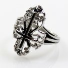 Gothic Skull Vintage Antique Silver Biker Punk Rocker Hiphop Cocktail Party Ring