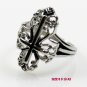 Gothic Skull Vintage Antique Silver Biker Punk Rocker Hiphop Cocktail Party Ring