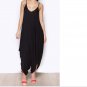 Plus Size Off-the-Shoulder Black Jumpsuit Romper Boho Party Maxi Dress Sling