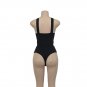 Black Swimwear Bikini Beach Bathing Suit Top Shape Back Striped Swimsuit Sling