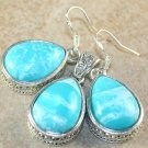SILVER Vintage Style Sky Blue Jasper Teardrop Pendant & Earrings Set SILVER Vintage Style Sky Blue Jasper Teardrop Pendant & Earrings Set