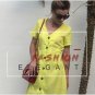 FORMAL OR CASUAL Yellow Button Boho MidiSkirt Evening Party Dress Swing Sundress