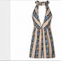 Jupmerskirt Sleeveless Floral Sling Split Skirt Culottes Printed Halter Dress