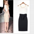Crew Neck Brown Black Assorted Colors Dresses Skirts Dress Strapless Sundress