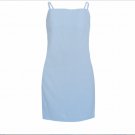 Blue Bow A-line Jumper Skirt Boho Maxi Dress Evening Beach Sundress Camisole