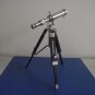 Nickel Finish Brass Table Top Telescope 9" Wood Tripod Table Decor