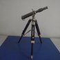 Nickel Finish Brass Table Top Telescope 9" Wood Tripod Table Decor