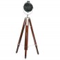 SPOTLIGHT WITH BROWN WOOD TRIPOD STAND