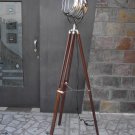 SEARCH LIGHT WITH  BROWN WOOD TRIPOD STAND