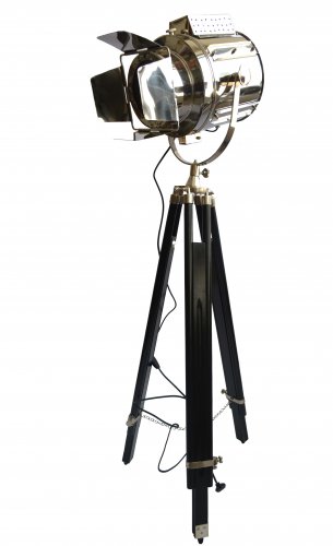 DESIGNERS FLAP SEARCH LIGHT WITH BLACK TRIPOD STAND