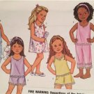 Butterick Sewing Pattern 3108 Girls Childs Top Gown Shorts Pants Size 2-5 Uncut