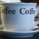 Large Decorative Coffee Cup And Saucer