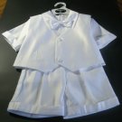 Baby Boy Christening Baptism white Suit Outfit Size XL