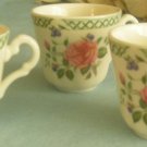1990 Royal Doulton Victorian Garden Three Cups/Mugs T.C.1176