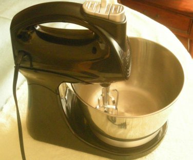 Sunbeam Mix Master Stand Style Mixer Black With Stainless Bowel