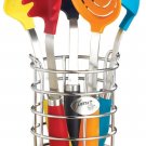 FIESTA 6 Piece Utensil Set with Crock Multi $49.95
