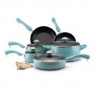 PAULA DEEN Signature Porcelain Nonstick 15-Piece Cookware Set Aqua $99.95 SUPER DEAL!