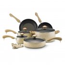 PAULA DEEN Signature Porcelain Nonstick 15-Piece Cookware Set Ivory $99.95 SUPER DEAL!